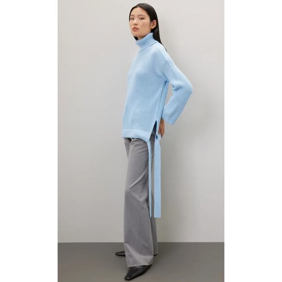 Jason Wu x RTR Tie Detail Blue Knit Sweater - Picture 3 of 11